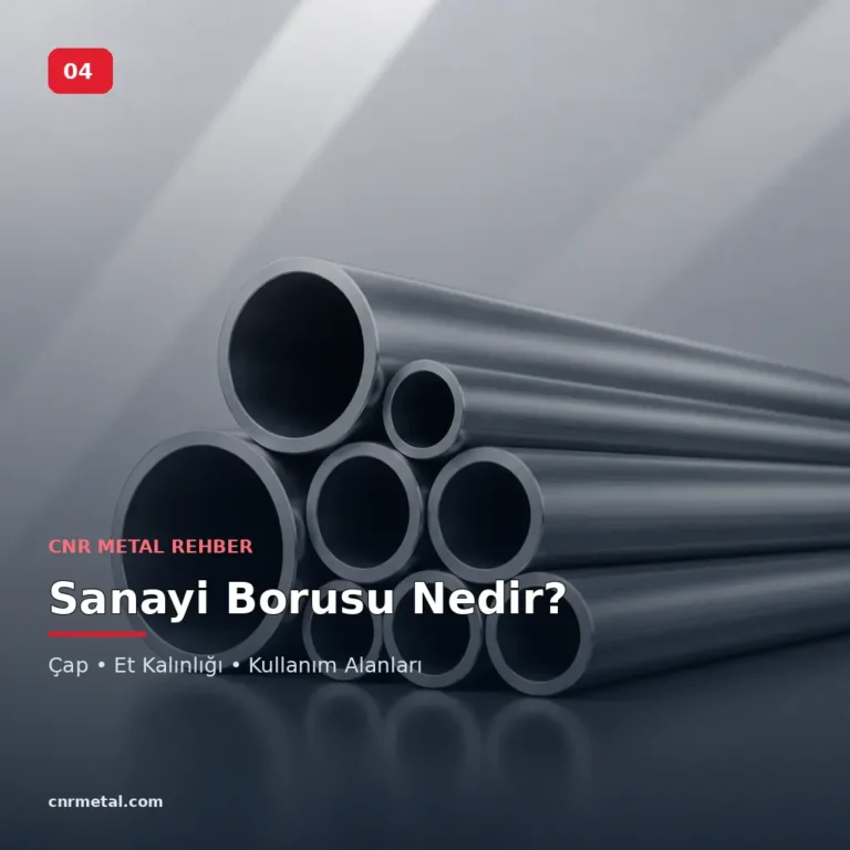 Sanayi Borusu Nedir? Çap, Et Kalınlığı ve Kullanım Alanları Seçim Rehberi