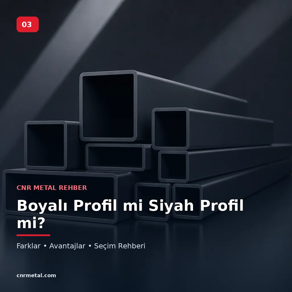 Boyalı Profil ile Siyah Profil Arasındaki Farklar: Hangisi Nerede Kullanılır?