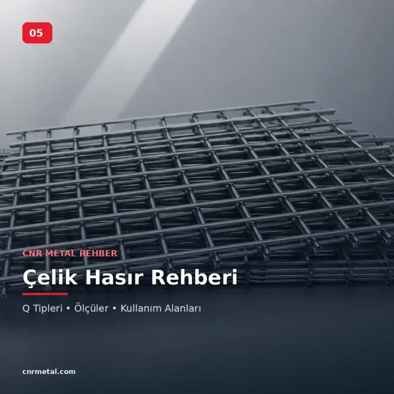 Çelik Hasır Nedir? Q Tipleri, Ölçüler ve Kullanım Alanları Rehberi