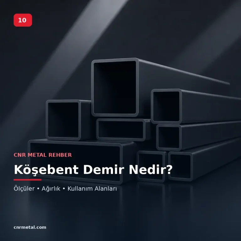 Köşebent Demir Nedir? Ölçüler, Ağırlık ve Kullanım Alanları