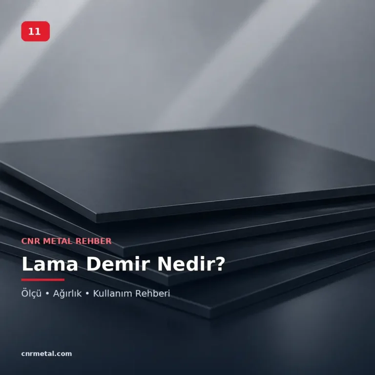 Lama Demir Nedir? Ölçü, Ağırlık ve Kullanım Alanları Rehberi
