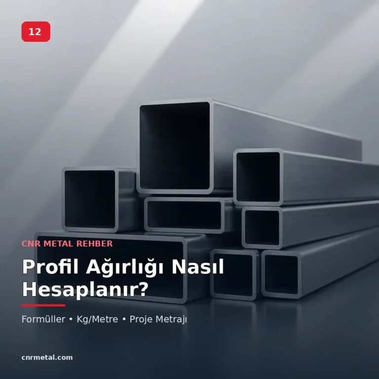 Profil Ağırlığı Nasıl Hesaplanır? Çelik Profil Kg/Metre ve Proje Tonajı Rehberi