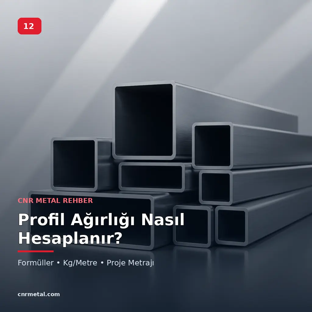 Profil Ağırlığı Nasıl Hesaplanır? Çelik Profil Kg/Metre ve Proje Tonajı Rehberi